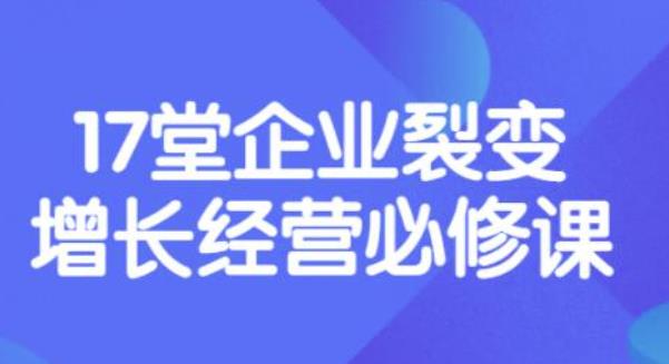 【副业项目3838期】张琦《盈利增长17堂必修课》企业裂变增长的经营智慧，带你了解增长的本质-盈途副业网