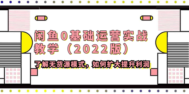 【副业项目4490期】闲鱼0基础运营实战教学（2022版）了解无货源模式，如何扩大提升利润-盈途副业网