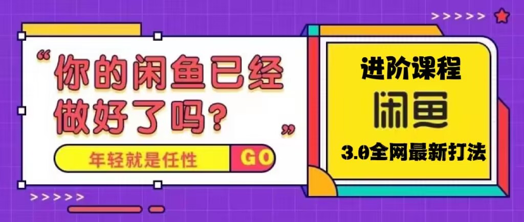 【副业项目5417期】火爆全网的咸鱼玩法进阶课程，单号日入1K的咸鱼进阶课程-盈途副业网