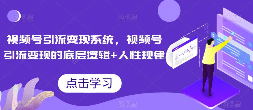 【副业项目6868期】视频号引流变现系统，视频号引流变现的底层逻辑+人性规律-盈途副业网