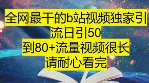 【副业项目8241期】B站引流详细教程，附带资源入口-盈途副业网