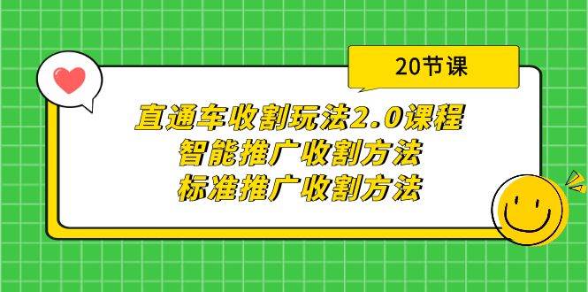 直通车收割玩法2.0课程：智能推广收割方法+标准推广收割方法（20节课）-盈途副业网