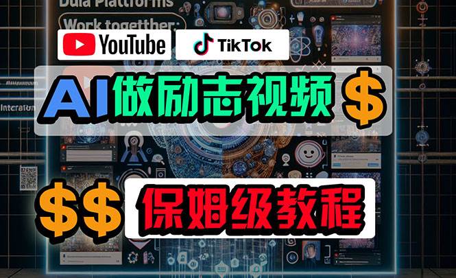 利用AI制作励志视频，在YouTube和TikTok赚钱，小白可做（附工具）-盈途副业网