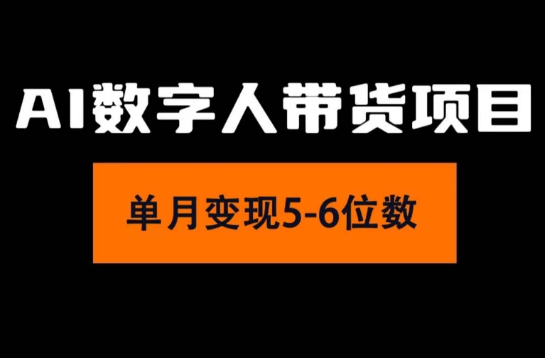 2024年Ai数字人带货，小白就可以轻松上手，真正实现月入过万的项目-盈途副业网