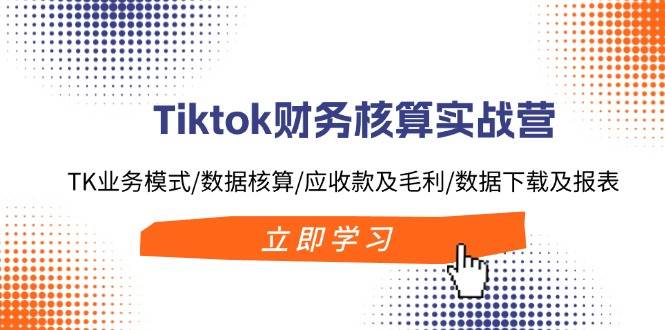 Tiktok财务核算实战营：TK业务模式/数据核算/应收款及毛利/数据下载及报表-盈途副业网