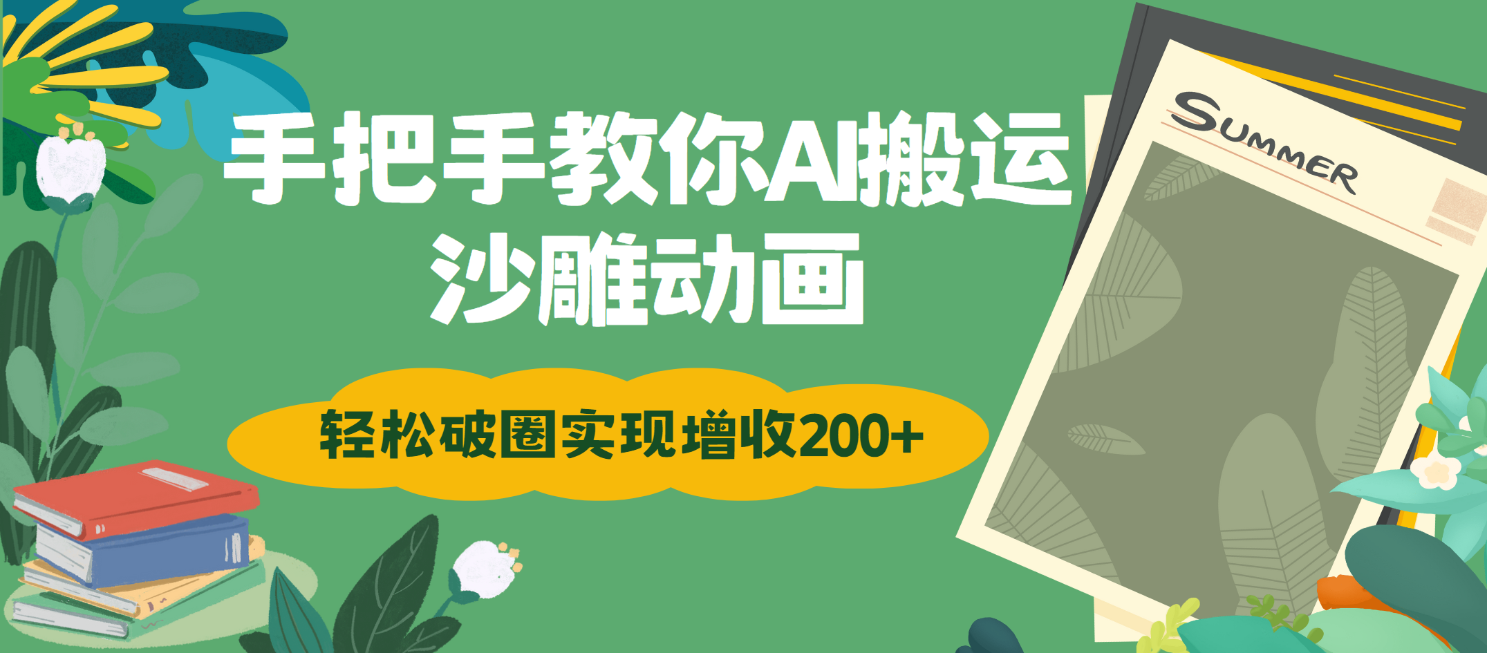 手把手教你用AI搬运沙雕动画轻松破圈实现增收200+-盈途副业网